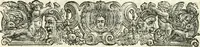 An illustration from Aquila Romana, ouero, Monarchia occidentale da Carlo Magno d'Occidente imperador primo : sino alla coronatione del glorioso Leopoldo Primo : tutti con le loro effigie dal naturale, aggiontiui li geroglifici ed allegorie, inuentione dell' autore (1679)