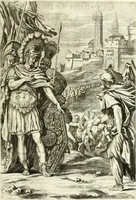 An illustration from Aquila Romana, ouero, Monarchia occidentale da Carlo Magno d'Occidente imperador primo : sino alla coronatione del glorioso Leopoldo Primo : tutti con le loro effigie dal naturale, aggiontiui li geroglifici ed allegorie, inuentione dell' autore (1679)