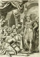 An illustration from Aquila Romana, ouero, Monarchia occidentale da Carlo Magno d'Occidente imperador primo : sino alla coronatione del glorioso Leopoldo Primo : tutti con le loro effigie dal naturale, aggiontiui li geroglifici ed allegorie, inuentione dell' autore (1679)
