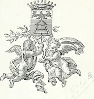 An illustration from Aquila Saxonica : sub qua imperatores Saxones ab Henrico Aucupe, vsquè ad Henricum Sanctum Occidentis imperatorem XV. elogiis, hieroglyphicis, numismatibus, insignibus, symbolis, imaginibus antiquis ad viuum exhibentur exculpti, & longa historiarum serie exarati : vt nihil relictum sit, quod prisci, vel hodierni habeant annales, sed diplomata, leges, indulta, genealogiae, donationes, priuilegia offeruntur congesta : accedit cuique Caesarum tractatus sacrolegalis & historicopoliticus ... (1673)