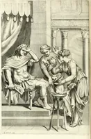 An illustration from Aquila Saxonica : sub qua imperatores Saxones ab Henrico Aucupe, vsquè ad Henricum Sanctum Occidentis imperatorem XV. elogiis, hieroglyphicis, numismatibus, insignibus, symbolis, imaginibus antiquis ad viuum exhibentur exculpti, & longa historiarum serie exarati : vt nihil relictum sit, quod prisci, vel hodierni habeant annales, sed diplomata, leges, indulta, genealogiae, donationes, priuilegia offeruntur congesta : accedit cuique Caesarum tractatus sacrolegalis & historicopoliticus ... (1673)