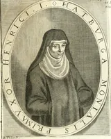An illustration from Aquila Saxonica : sub qua imperatores Saxones ab Henrico Aucupe, vsquè ad Henricum Sanctum Occidentis imperatorem XV. elogiis, hieroglyphicis, numismatibus, insignibus, symbolis, imaginibus antiquis ad viuum exhibentur exculpti, & longa historiarum serie exarati : vt nihil relictum sit, quod prisci, vel hodierni habeant annales, sed diplomata, leges, indulta, genealogiae, donationes, priuilegia offeruntur congesta : accedit cuique Caesarum tractatus sacrolegalis & historicopoliticus ... (1673)