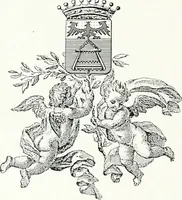 An illustration from Aquila Sueua, sub qua imperatores Sueui a Conrado III vsquè ad Conradum IV Occidentis imperatorem XXVII : elogiis, hieroglyphicis, numismatibus, insignibus, symbolis, imaginibus antiquis ad viuum exhibentur exculpti, & longa historiarum serie exarati : vt nihil relictum sit, quod prisci vel hodierni habeant annales, sed diplomata, leges, indulta, genealogiae, donationes, priuilegia offeruntur congesta : inseruntur et regum principumque imagines, nummi honorarij, castrenses, triumphales, votiui, missiles, &c. qui sanguine, foedere, bello Imperatoribus iuncti, occurrunt in opere : accedit cuique caesarum tractatus sacrolegalis & historicopoliticus ... (1679)
