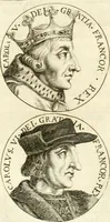 An illustration from Aquila vaga, sub qua ex diuersis nationibus et familijs a VVilhelmo Hollando vsquè ad Sigismundum Lutzelburgium occidentis imperatorem XXXIX. elogijs, hieroglyphicis, numismatibus, insignibus, symbolis, imaginibus antiquis ad viuum exhibentur exculpti, & longa historiarum serie exarati ... (1679)