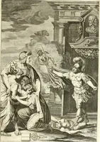 An illustration from Aquila vaga, sub qua ex diuersis nationibus et familijs a VVilhelmo Hollando vsquè ad Sigismundum Lutzelburgium occidentis imperatorem XXXIX. elogijs, hieroglyphicis, numismatibus, insignibus, symbolis, imaginibus antiquis ad viuum exhibentur exculpti, & longa historiarum serie exarati ... (1679)