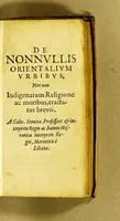 An illustration from Arabia, seu, Arabum vicinarumq[ue] gentium Orientalium leges, ritus, sacri et profani mores, instituta et historia : accedunt praeterea varia per Arabuam itinera, in quibus multa notatu digna enarrantur (1633)