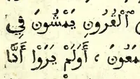 An illustration from Arabicae linguae tyrocinium, Id est, Thomae Erpenii grammatica arabica : cum varia praxios materia, cujus elenchum versa dabit pagella (1656)