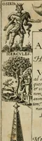 An illustration from Arcana arcanissima, hoc est, Hieroglyphica aegyptio-graeca : vulgo necdum cognita, ad demonstrandam falsorum apud antiquos deorum, dearum, heroum, animantium, & institutorum pro sacris receptorum, originem, ex vno Aegyptiorum artificio, quod aureu animi et corporis medicamentum peregit, deductam, vnde tot poëtarum allegoriae, scriptorum narrationes fabulosae et per totam encyclopaediam errores sparsi clarissima veritatis luce manifestantur, suaeq[ue] tribui singula restituuntur, sex libris exposita (1614)