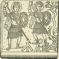 An illustration from Archaic England, an essay in deciphering prehistory from megalithic monuments, earthworks, customs, coins, placenames, and faeric superstitions (1919)