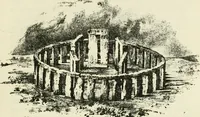 An illustration from Archaic England, an essay in deciphering prehistory from megalithic monuments, earthworks, customs, coins, placenames, and faeric superstitions (1919)