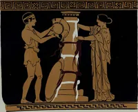 An illustration from Archaiologik ephmeris : ekdidomen hypo ts en Athnais Archaiologiks Hetairias (1862)