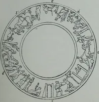 An illustration from Archaiologik ephmeris : ekdidomen hypo ts en Athnais Archaiologiks Hetairias (1862)