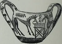 An illustration from Archaiologik ephmeris : ekdidomen hypo ts en Athnais Archaiologiks Hetairias (1862)