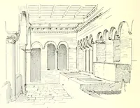 An illustration from Archéologie chrétienne. Les saints de la messe et leurs monuments (1893)