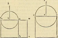 An illustration from Archimedes ta mechri nyn sozomena hapanta. Archimedis Syracusani philosophi ac geometrae excellentissimi opera, quae quidem extant, omnia, multis iam seculis desiderata, atque a quam paucissimis hactenus visa, nuncque primum et Graece et Latine in lucem edita ... Adiecta quoq; sunt Eutocii Ascalonitae in eosdem Archimedis libros commentaria, item Graece et Latine, nunquam antea excusa (1544)