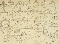 An illustration from Archimedis opera : Apollonii Pergaei Conicorum libri IIII. Theodosii Sphærica : methodo nova illustrata & succinctè demonstrata (1675)
