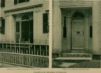An illustration from An architectural monograph devoted to a comparative study of a group of early American doorways, Part Two: Porches (1921)