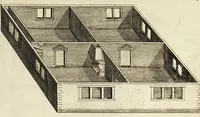 Picture 3 of 22 from Architectura chivilis : vertoonede verscheyde treffelijke cappen soo van toorens, kercke, als mede veelderhande voorname huysen, etc. : en eenige wenteltrappe dienstigh voor alle lief-hebbers en leerlingen van de bouw-konst (1670), leaf 15