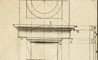 An illustration from Architectura civilis nova & antiqua : das ist von den fünff Säulen zu der Baukunst gehörig, wie dieselbige vom Vitruvio, Archimede, und andern alten Meistern auss rechtem fundament in gewisse Lehrsätz und Regeln abgefasset und begriffen ... (1663)