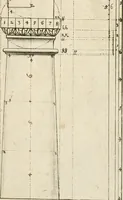 An illustration from Architectura civilis nova & antiqua : das ist von den fünff Säulen zu der Baukunst gehörig, wie dieselbige vom Vitruvio, Archimede, und andern alten Meistern auss rechtem fundament in gewisse Lehrsätz und Regeln abgefasset und begriffen ... (1663)
