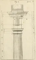An illustration from Architectura civilis nova & antiqua : das ist von den fünff Säulen zu der Baukunst gehörig, wie dieselbige vom Vitruvio, Archimede, und andern alten Meistern auss rechtem fundament in gewisse Lehrsätz und Regeln abgefasset und begriffen ... (1663)