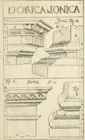 Picture 13 of 47 from Architectura civilis nova & antiqua : das ist von den fünff Säulen zu der Baukunst gehörig, wie dieselbige vom Vitruvio, Archimede, und andern alten Meistern auss rechtem fundament in gewisse Lehrsätz und Regeln abgefasset und begriffen ... (1663), leaf 30