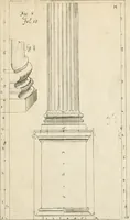 Picture 16 of 47 from Architectura civilis nova & antiqua : das ist von den fünff Säulen zu der Baukunst gehörig, wie dieselbige vom Vitruvio, Archimede, und andern alten Meistern auss rechtem fundament in gewisse Lehrsätz und Regeln abgefasset und begriffen ... (1663), leaf 36