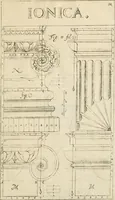 Picture 20 of 47 from Architectura civilis nova & antiqua : das ist von den fünff Säulen zu der Baukunst gehörig, wie dieselbige vom Vitruvio, Archimede, und andern alten Meistern auss rechtem fundament in gewisse Lehrsätz und Regeln abgefasset und begriffen ... (1663), leaf 44
