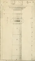 An illustration from Architectura civilis nova & antiqua : das ist von den fünff Säulen zu der Baukunst gehörig, wie dieselbige vom Vitruvio, Archimede, und andern alten Meistern auss rechtem fundament in gewisse Lehrsätz und Regeln abgefasset und begriffen ... (1663)