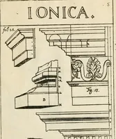 Picture 25 of 47 from Architectura civilis nova & antiqua : das ist von den fünff Säulen zu der Baukunst gehörig, wie dieselbige vom Vitruvio, Archimede, und andern alten Meistern auss rechtem fundament in gewisse Lehrsätz und Regeln abgefasset und begriffen ... (1663), leaf 56