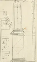 An illustration from Architectura civilis nova & antiqua : das ist von den fünff Säulen zu der Baukunst gehörig, wie dieselbige vom Vitruvio, Archimede, und andern alten Meistern auss rechtem fundament in gewisse Lehrsätz und Regeln abgefasset und begriffen ... (1663)