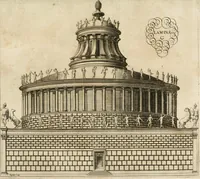 An illustration from Architectura civil recta y obliqua : considerada y dibuxada en el Templo de Ierusalen ... promovida a suma perfeccion en el templo y palacio de S. Lorenço cerca del Escurial ... (1678)