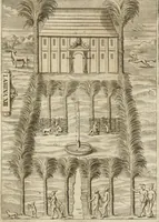 An illustration from Architectura civil recta y obliqua : considerada y dibuxada en el Templo de Ierusalen ... promovida a suma perfeccion en el templo y palacio de S. Lorenço cerca del Escurial ... (1678)