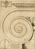 An illustration from Architectura civil recta y obliqua : considerada y dibuxada en el Templo de Ierusalen ... promovida a suma perfeccion en el templo y palacio de S. Lorenço cerca del Escurial ... (1678)