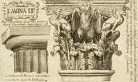 An illustration from Architectura civil recta y obliqua : considerada y dibuxada en el Templo de Ierusalen ... promovida a suma perfeccion en el templo y palacio de S. Lorenço cerca del Escurial ... (1678)