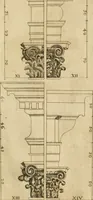 An illustration from Architectura civil recta y obliqua : considerada y dibuxada en el Templo de Ierusalen ... promovida a suma perfeccion en el templo y palacio de S. Lorenço cerca del Escurial ... (1678)