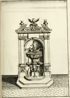 Picture 106 of 233 from Architectura curiosa nova, exponens 1. Fundamenta hydragogica, indolemq[ue] aquæ, aëris interventu in altum levandæ. 2. Varios aquarum ac salientium fontium lusus per varia spectatu jucunda epistomiorum seu siphonum genera. 3. Magnum amnissimorum fontium, machinarumq[ue] aquæductoriarum sumtu magno exstructarum, ac per Italiam, Britanniam, Germaniam &c. visendarum, numerum. 4. Specus artificiales sumtuosissimas, cum plerisq[ue] principum europæorum palatiis, hortis, aulis; nec non præcipuis monasteriis atq[ue] arcibus. 5. Cum auctario figurarum elegantissimarum, ad hortorum topiaria vario ductù dividenda, nec non conclavium laquearibus ac pavimentis segmentandis, itemq[ue] labyrinthis construendis, adhibendarum. Omnia 200 æri incisis... descripta (1664), leaf 246