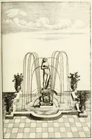 Picture 113 of 233 from Architectura curiosa nova, exponens 1. Fundamenta hydragogica, indolemq[ue] aquæ, aëris interventu in altum levandæ. 2. Varios aquarum ac salientium fontium lusus per varia spectatu jucunda epistomiorum seu siphonum genera. 3. Magnum amnissimorum fontium, machinarumq[ue] aquæductoriarum sumtu magno exstructarum, ac per Italiam, Britanniam, Germaniam &c. visendarum, numerum. 4. Specus artificiales sumtuosissimas, cum plerisq[ue] principum europæorum palatiis, hortis, aulis; nec non præcipuis monasteriis atq[ue] arcibus. 5. Cum auctario figurarum elegantissimarum, ad hortorum topiaria vario ductù dividenda, nec non conclavium laquearibus ac pavimentis segmentandis, itemq[ue] labyrinthis construendis, adhibendarum. Omnia 200 æri incisis... descripta (1664), leaf 260