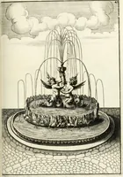 Picture 117 of 233 from Architectura curiosa nova, exponens 1. Fundamenta hydragogica, indolemq[ue] aquæ, aëris interventu in altum levandæ. 2. Varios aquarum ac salientium fontium lusus per varia spectatu jucunda epistomiorum seu siphonum genera. 3. Magnum amnissimorum fontium, machinarumq[ue] aquæductoriarum sumtu magno exstructarum, ac per Italiam, Britanniam, Germaniam &c. visendarum, numerum. 4. Specus artificiales sumtuosissimas, cum plerisq[ue] principum europæorum palatiis, hortis, aulis; nec non præcipuis monasteriis atq[ue] arcibus. 5. Cum auctario figurarum elegantissimarum, ad hortorum topiaria vario ductù dividenda, nec non conclavium laquearibus ac pavimentis segmentandis, itemq[ue] labyrinthis construendis, adhibendarum. Omnia 200 æri incisis... descripta (1664), leaf 268