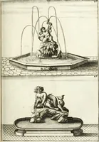 Picture 119 of 233 from Architectura curiosa nova, exponens 1. Fundamenta hydragogica, indolemq[ue] aquæ, aëris interventu in altum levandæ. 2. Varios aquarum ac salientium fontium lusus per varia spectatu jucunda epistomiorum seu siphonum genera. 3. Magnum amnissimorum fontium, machinarumq[ue] aquæductoriarum sumtu magno exstructarum, ac per Italiam, Britanniam, Germaniam &c. visendarum, numerum. 4. Specus artificiales sumtuosissimas, cum plerisq[ue] principum europæorum palatiis, hortis, aulis; nec non præcipuis monasteriis atq[ue] arcibus. 5. Cum auctario figurarum elegantissimarum, ad hortorum topiaria vario ductù dividenda, nec non conclavium laquearibus ac pavimentis segmentandis, itemq[ue] labyrinthis construendis, adhibendarum. Omnia 200 æri incisis... descripta (1664), leaf 272