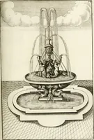 Picture 125 of 233 from Architectura curiosa nova, exponens 1. Fundamenta hydragogica, indolemq[ue] aquæ, aëris interventu in altum levandæ. 2. Varios aquarum ac salientium fontium lusus per varia spectatu jucunda epistomiorum seu siphonum genera. 3. Magnum amnissimorum fontium, machinarumq[ue] aquæductoriarum sumtu magno exstructarum, ac per Italiam, Britanniam, Germaniam &c. visendarum, numerum. 4. Specus artificiales sumtuosissimas, cum plerisq[ue] principum europæorum palatiis, hortis, aulis; nec non præcipuis monasteriis atq[ue] arcibus. 5. Cum auctario figurarum elegantissimarum, ad hortorum topiaria vario ductù dividenda, nec non conclavium laquearibus ac pavimentis segmentandis, itemq[ue] labyrinthis construendis, adhibendarum. Omnia 200 æri incisis... descripta (1664), leaf 284