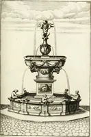 Picture 128 of 233 from Architectura curiosa nova, exponens 1. Fundamenta hydragogica, indolemq[ue] aquæ, aëris interventu in altum levandæ. 2. Varios aquarum ac salientium fontium lusus per varia spectatu jucunda epistomiorum seu siphonum genera. 3. Magnum amnissimorum fontium, machinarumq[ue] aquæductoriarum sumtu magno exstructarum, ac per Italiam, Britanniam, Germaniam &c. visendarum, numerum. 4. Specus artificiales sumtuosissimas, cum plerisq[ue] principum europæorum palatiis, hortis, aulis; nec non præcipuis monasteriis atq[ue] arcibus. 5. Cum auctario figurarum elegantissimarum, ad hortorum topiaria vario ductù dividenda, nec non conclavium laquearibus ac pavimentis segmentandis, itemq[ue] labyrinthis construendis, adhibendarum. Omnia 200 æri incisis... descripta (1664), leaf 290
