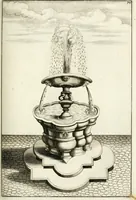 Picture 141 of 233 from Architectura curiosa nova, exponens 1. Fundamenta hydragogica, indolemq[ue] aquæ, aëris interventu in altum levandæ. 2. Varios aquarum ac salientium fontium lusus per varia spectatu jucunda epistomiorum seu siphonum genera. 3. Magnum amnissimorum fontium, machinarumq[ue] aquæductoriarum sumtu magno exstructarum, ac per Italiam, Britanniam, Germaniam &c. visendarum, numerum. 4. Specus artificiales sumtuosissimas, cum plerisq[ue] principum europæorum palatiis, hortis, aulis; nec non præcipuis monasteriis atq[ue] arcibus. 5. Cum auctario figurarum elegantissimarum, ad hortorum topiaria vario ductù dividenda, nec non conclavium laquearibus ac pavimentis segmentandis, itemq[ue] labyrinthis construendis, adhibendarum. Omnia 200 æri incisis... descripta (1664), leaf 316