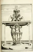 Picture 163 of 233 from Architectura curiosa nova, exponens 1. Fundamenta hydragogica, indolemq[ue] aquæ, aëris interventu in altum levandæ. 2. Varios aquarum ac salientium fontium lusus per varia spectatu jucunda epistomiorum seu siphonum genera. 3. Magnum amnissimorum fontium, machinarumq[ue] aquæductoriarum sumtu magno exstructarum, ac per Italiam, Britanniam, Germaniam &c. visendarum, numerum. 4. Specus artificiales sumtuosissimas, cum plerisq[ue] principum europæorum palatiis, hortis, aulis; nec non præcipuis monasteriis atq[ue] arcibus. 5. Cum auctario figurarum elegantissimarum, ad hortorum topiaria vario ductù dividenda, nec non conclavium laquearibus ac pavimentis segmentandis, itemq[ue] labyrinthis construendis, adhibendarum. Omnia 200 æri incisis... descripta (1664), leaf 360