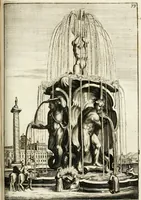 Picture 170 of 233 from Architectura curiosa nova, exponens 1. Fundamenta hydragogica, indolemq[ue] aquæ, aëris interventu in altum levandæ. 2. Varios aquarum ac salientium fontium lusus per varia spectatu jucunda epistomiorum seu siphonum genera. 3. Magnum amnissimorum fontium, machinarumq[ue] aquæductoriarum sumtu magno exstructarum, ac per Italiam, Britanniam, Germaniam &c. visendarum, numerum. 4. Specus artificiales sumtuosissimas, cum plerisq[ue] principum europæorum palatiis, hortis, aulis; nec non præcipuis monasteriis atq[ue] arcibus. 5. Cum auctario figurarum elegantissimarum, ad hortorum topiaria vario ductù dividenda, nec non conclavium laquearibus ac pavimentis segmentandis, itemq[ue] labyrinthis construendis, adhibendarum. Omnia 200 æri incisis... descripta (1664), leaf 374