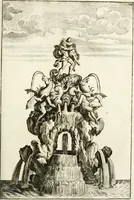 Picture 185 of 233 from Architectura curiosa nova, exponens 1. Fundamenta hydragogica, indolemq[ue] aquæ, aëris interventu in altum levandæ. 2. Varios aquarum ac salientium fontium lusus per varia spectatu jucunda epistomiorum seu siphonum genera. 3. Magnum amnissimorum fontium, machinarumq[ue] aquæductoriarum sumtu magno exstructarum, ac per Italiam, Britanniam, Germaniam &c. visendarum, numerum. 4. Specus artificiales sumtuosissimas, cum plerisq[ue] principum europæorum palatiis, hortis, aulis; nec non præcipuis monasteriis atq[ue] arcibus. 5. Cum auctario figurarum elegantissimarum, ad hortorum topiaria vario ductù dividenda, nec non conclavium laquearibus ac pavimentis segmentandis, itemq[ue] labyrinthis construendis, adhibendarum. Omnia 200 æri incisis... descripta (1664), leaf 404