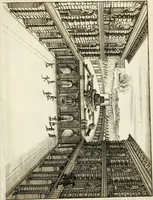 Picture 229 of 233 from Architectura curiosa nova, exponens 1. Fundamenta hydragogica, indolemq[ue] aquæ, aëris interventu in altum levandæ. 2. Varios aquarum ac salientium fontium lusus per varia spectatu jucunda epistomiorum seu siphonum genera. 3. Magnum amnissimorum fontium, machinarumq[ue] aquæductoriarum sumtu magno exstructarum, ac per Italiam, Britanniam, Germaniam &c. visendarum, numerum. 4. Specus artificiales sumtuosissimas, cum plerisq[ue] principum europæorum palatiis, hortis, aulis; nec non præcipuis monasteriis atq[ue] arcibus. 5. Cum auctario figurarum elegantissimarum, ad hortorum topiaria vario ductù dividenda, nec non conclavium laquearibus ac pavimentis segmentandis, itemq[ue] labyrinthis construendis, adhibendarum. Omnia 200 æri incisis... descripta (1664), leaf 510