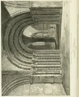 An illustration from The architectural antiquities of Great Britain : represented and illustrated in a series of views, elevations, plans, sections, and details, of various ancient English edifices : with historical and descriptive accounts of each (1807)