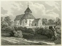 An illustration from The architectural antiquities of Great Britain : represented and illustrated in a series of views, elevations, plans, sections, and details, of various ancient English edifices : with historical and descriptive accounts of each (1807)