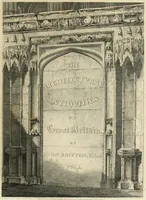 An illustration from The architectural antiquities of Great Britain : represented and illustrated in a series of views, elevations, plans, sections, and details, of various ancient English edifices : with historical and descriptive accounts of each (1807)